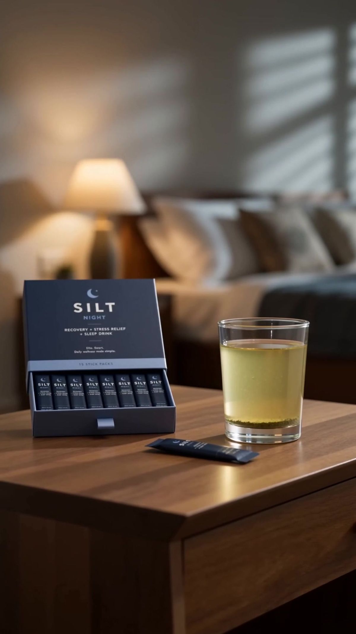 Tear open a SILT Night stick at the bedside
